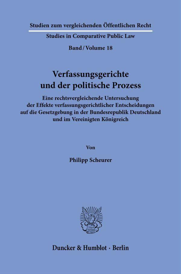 Verfassungsgerichte und der politische Prozess