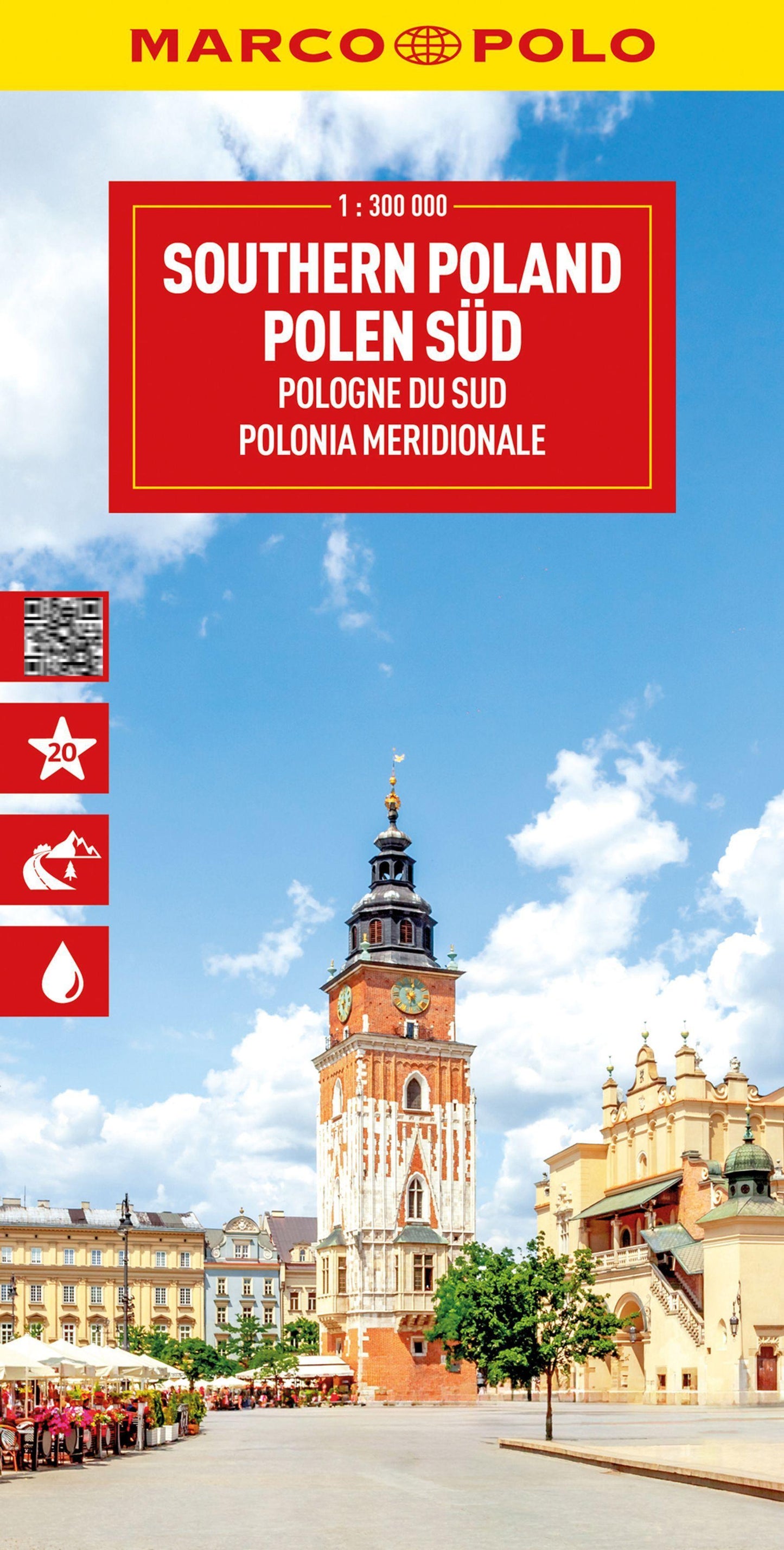 MARCO POLO Reisekarte Polen Süd 1:300.000