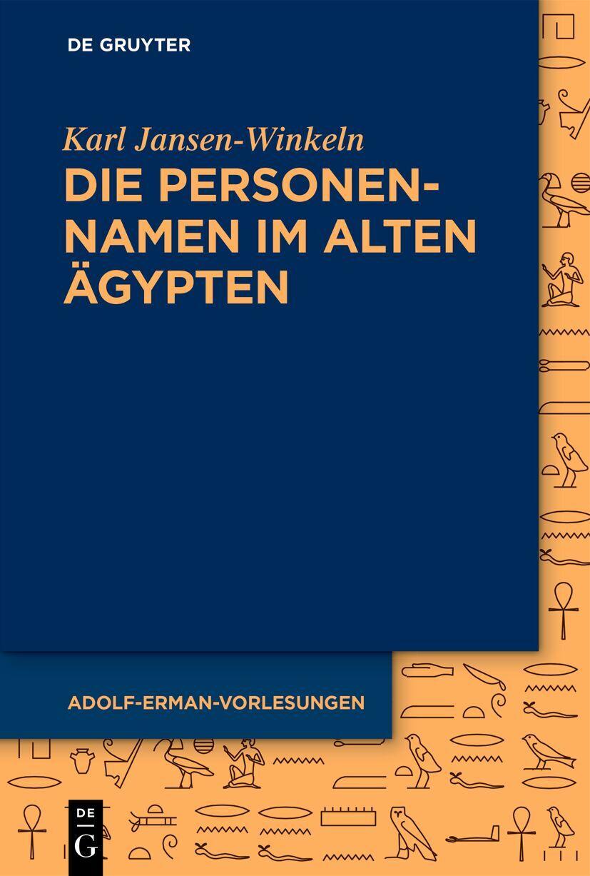 Buchcover: Die Personennamen im Alten Ägypten