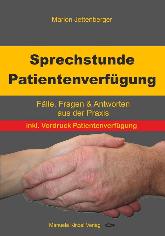 Buchcover: Sprechstunde Patientenverfügung