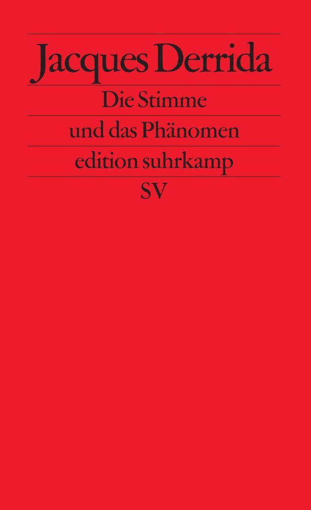 Buchcover: Die Stimme und das Phänomen
