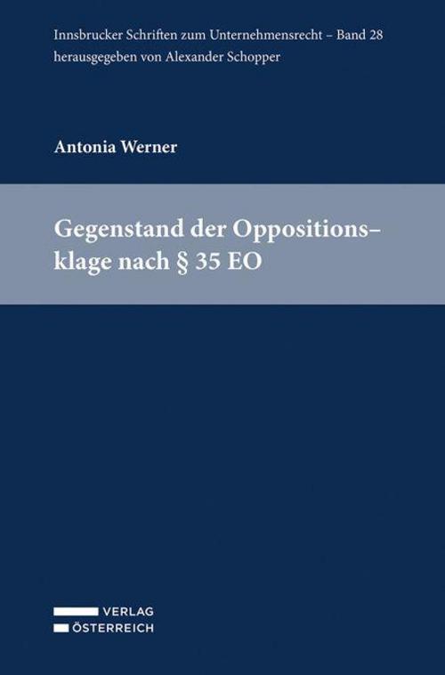 Gegenstand der Oppositionsklage nach § 35 EO