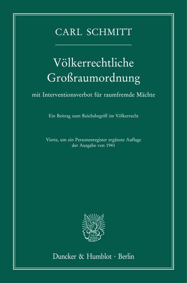 Völkerrechtliche Großraumordnung
