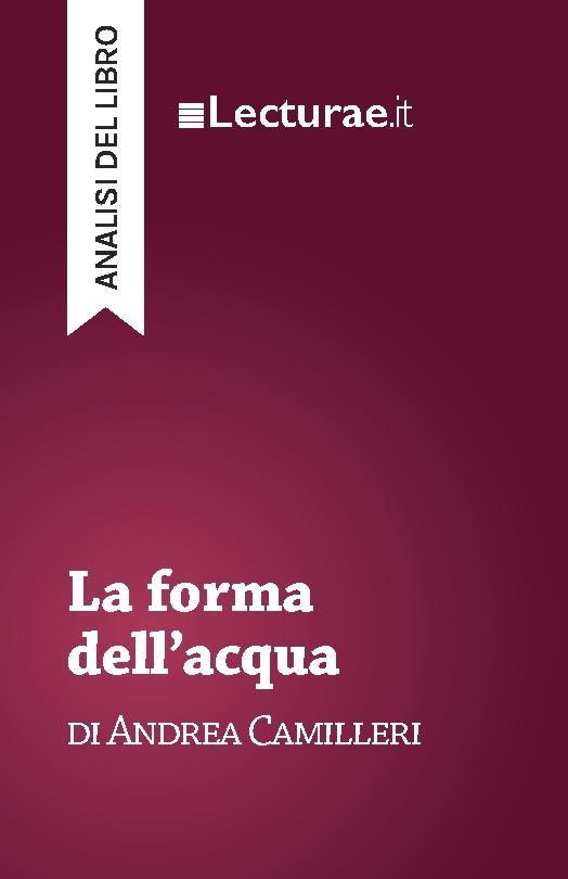 La forma dell'acqua - Andrea Camilleri (analisi del libro)