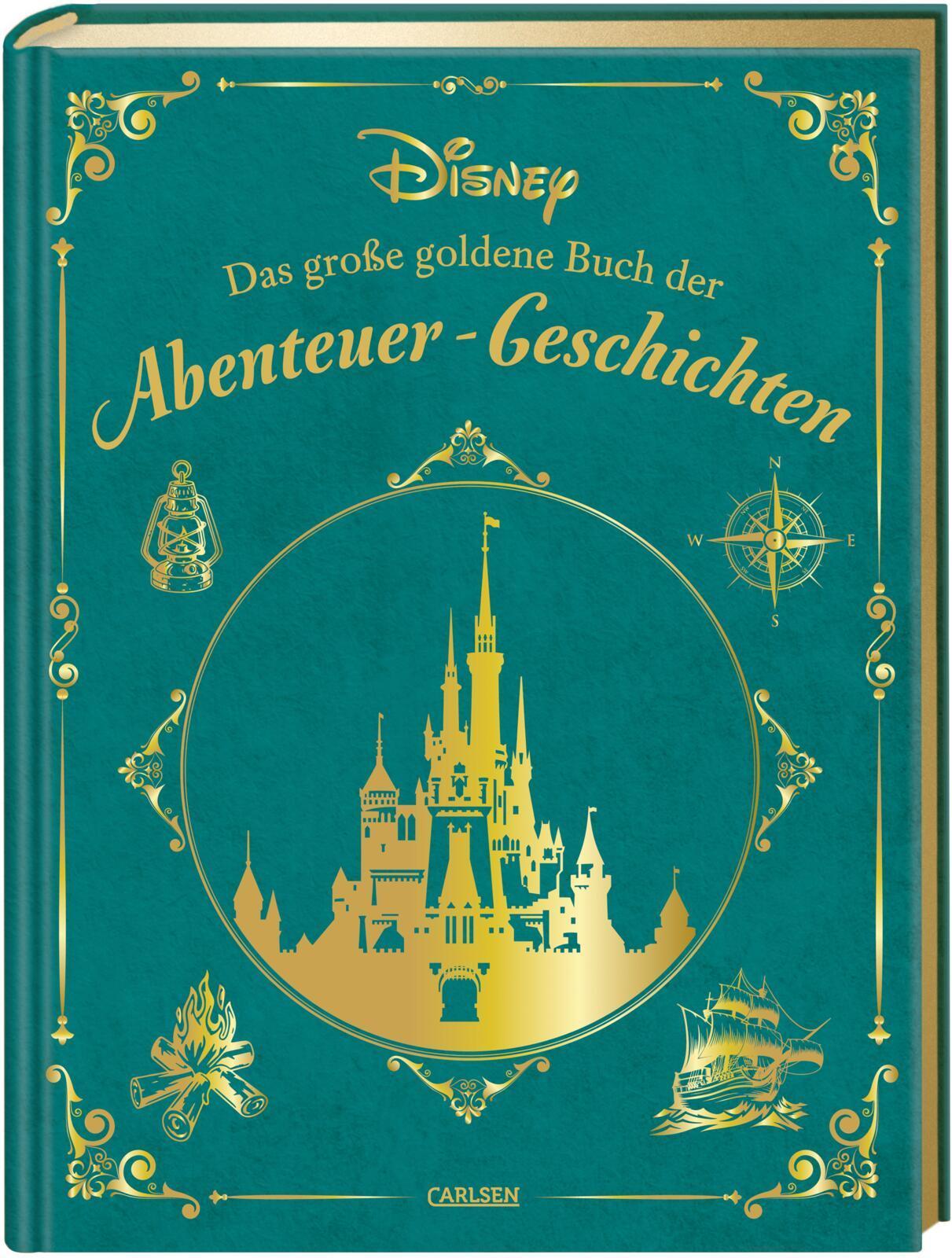 Disney: Das große goldene Buch der Abenteuer-Geschichten: 20 Vorlesegeschichten ab 4 Jahren mit Peter Pan, Aladdin, Mulan, der Eiskönigin und Co. (Die großen goldenen Bücher von Disney)