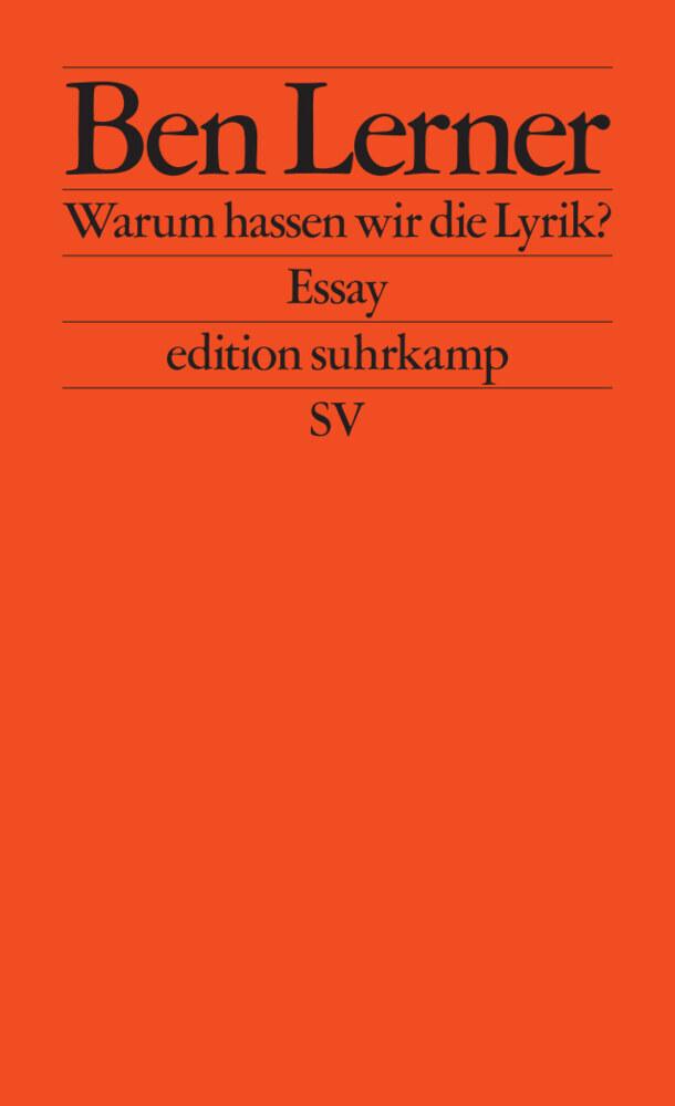 Buchcover: Warum hassen wir die Lyrik?