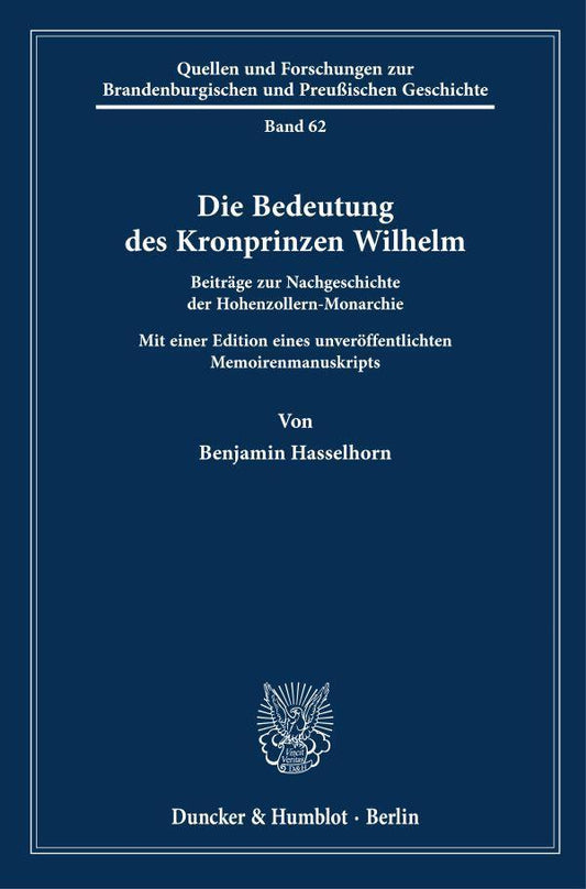 Die Bedeutung des Kronprinzen Wilhelm