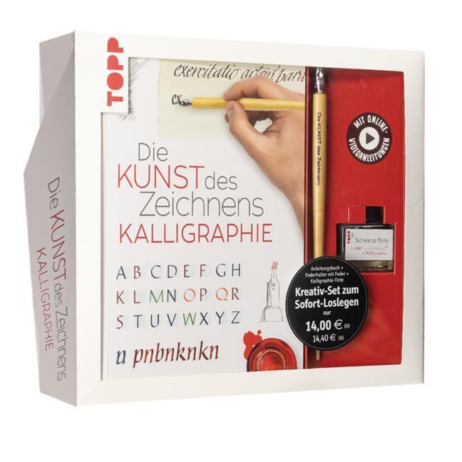 Buchcover: Kreativ-Set Die Kunst des Zeichnens Kalligraphie