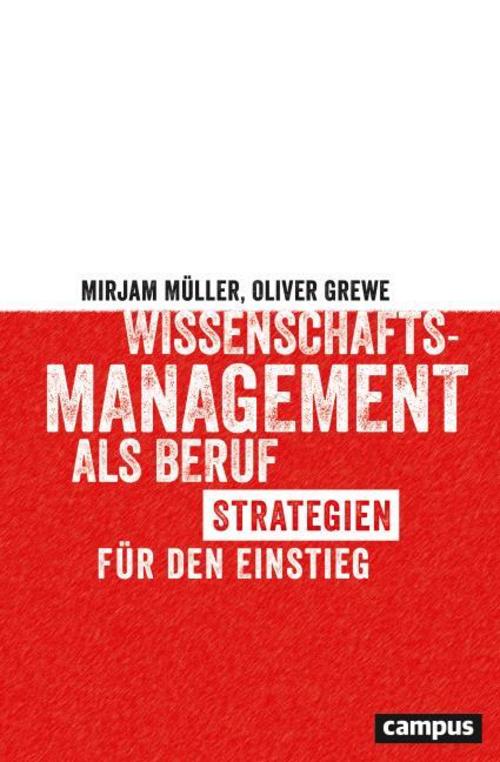 Buchcover: Wissenschaftsmanagement als Beruf
