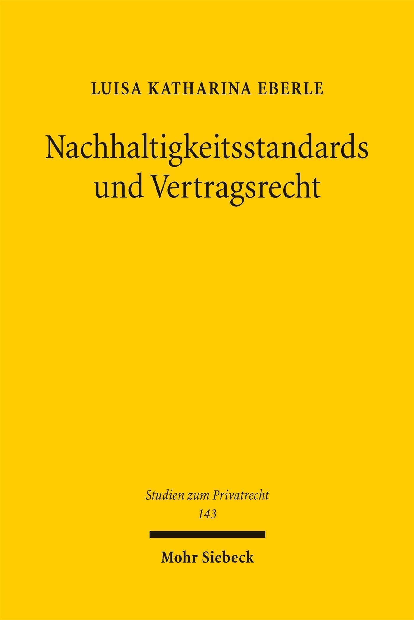 Nachhaltigkeitsstandards und Vertragsrecht