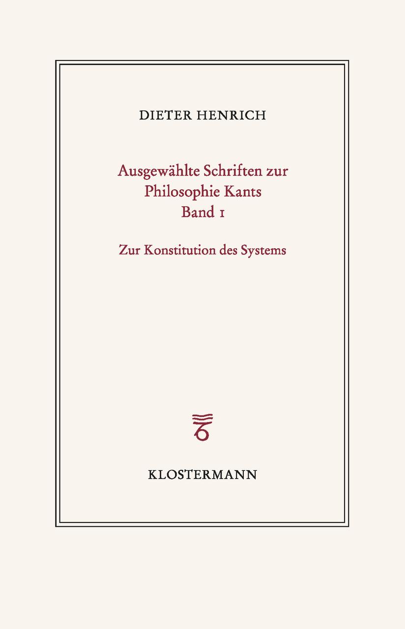Buchcover: Ausgewählte Schriften zur Philosophie Kants