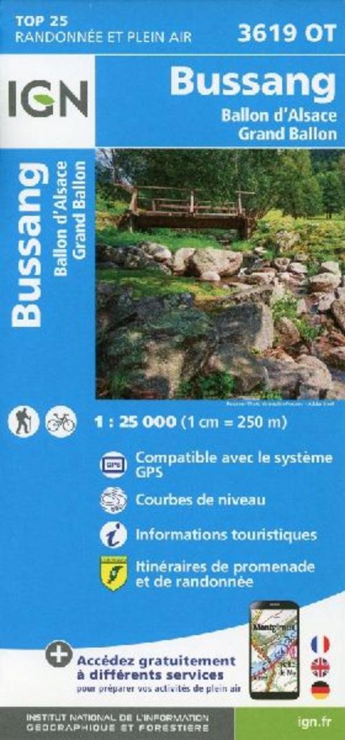 Bussang.Ballon D'Alsace.Le Grand Ballon 1:25 000