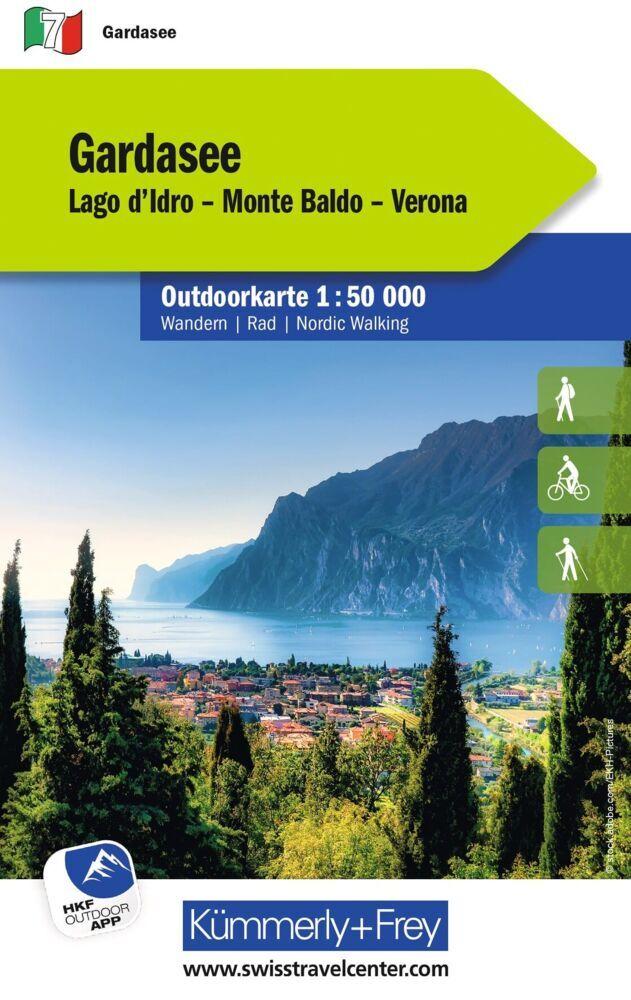 Kümmerly+Frey Outdoorkarte Gardasee 1:50.000