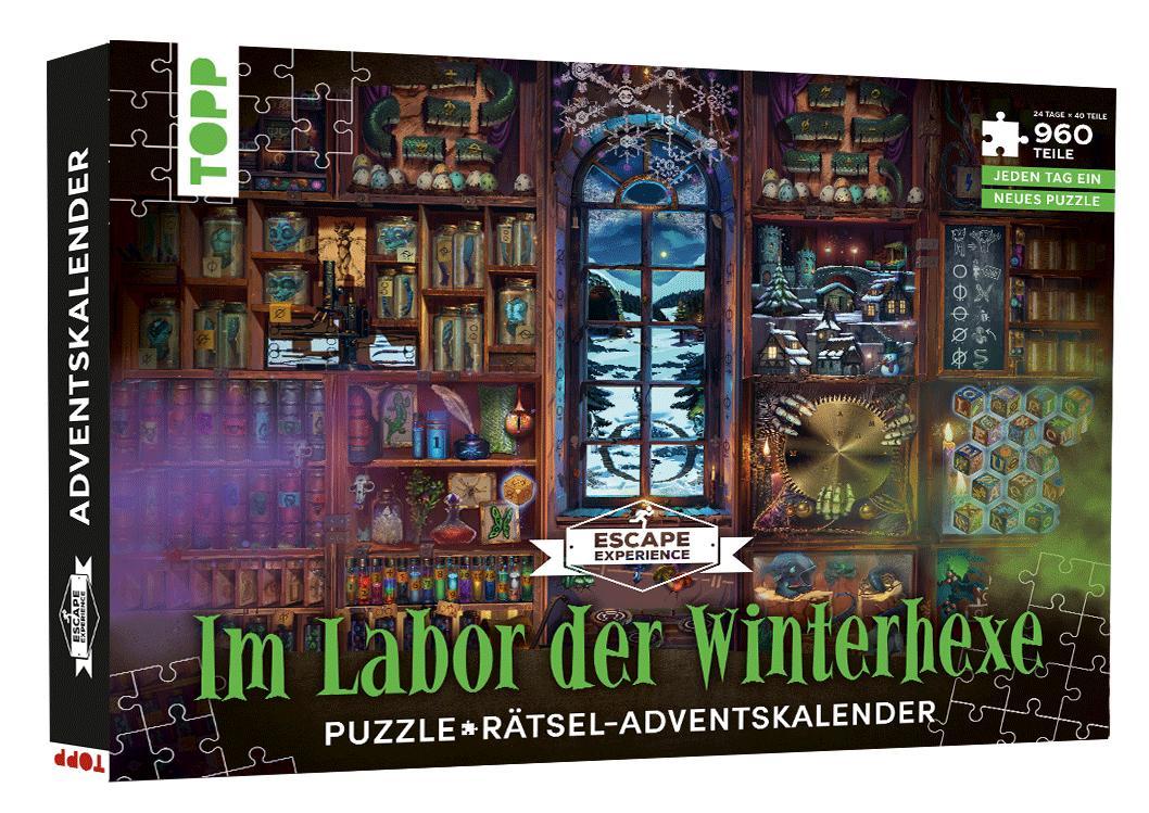 Puzzle-Rätsel-Adventskalender: Im Labor der Winterhexe