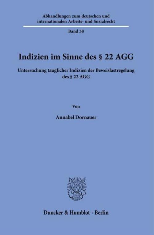 Indizien im Sinne des § 22 AGG