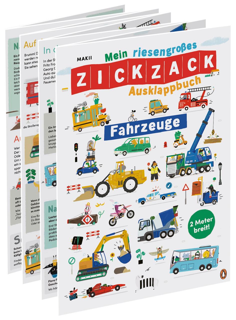 Mein riesengroßes ZICKZACK Ausklappbuch - Fahrzeuge