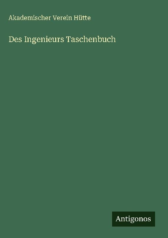 Des Ingenieurs Taschenbuch