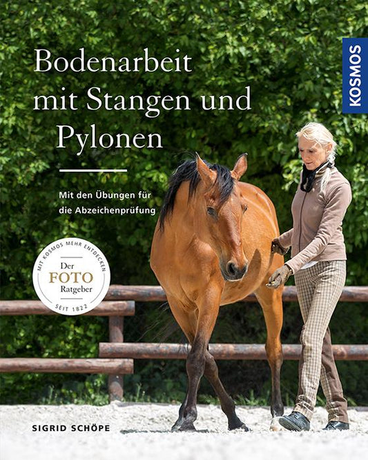 Buchcover: Bodenarbeit mit Stangen und Pylonen