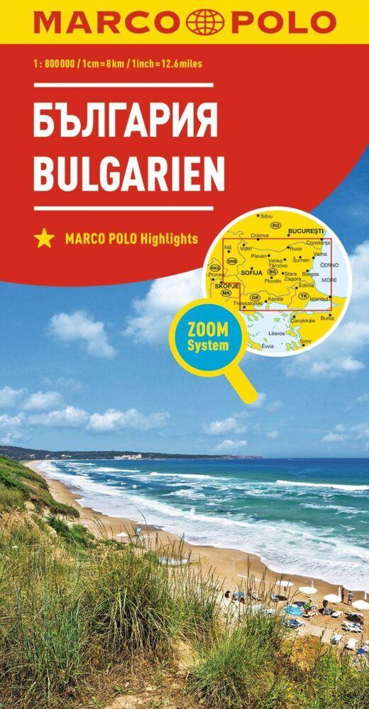 MARCO POLO Länderkarte Bulgarien 1:800 000