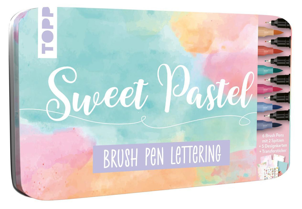 Buchcover: Brush Pen Lettering Designdose Sweet Pastel
