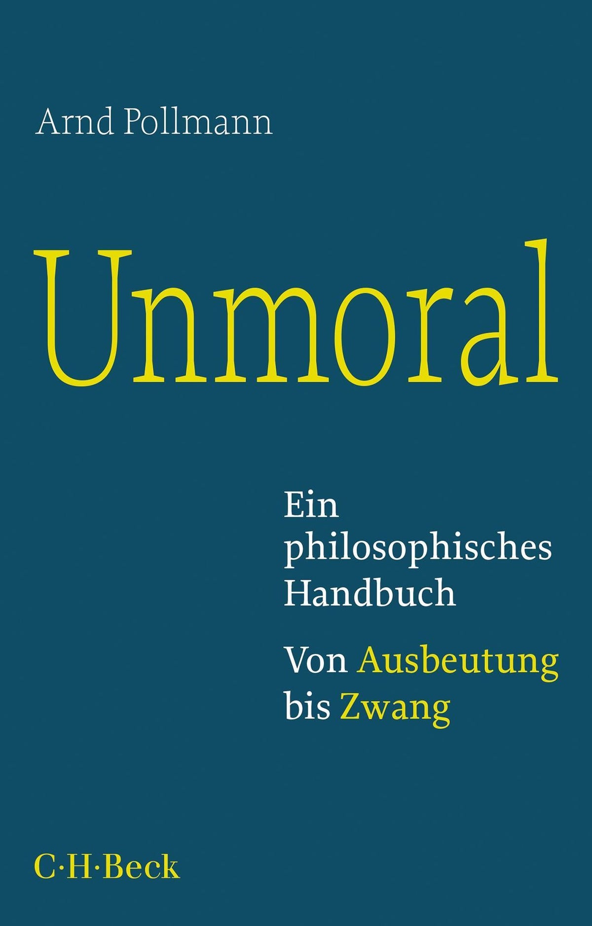 Buchcover: Unmoral