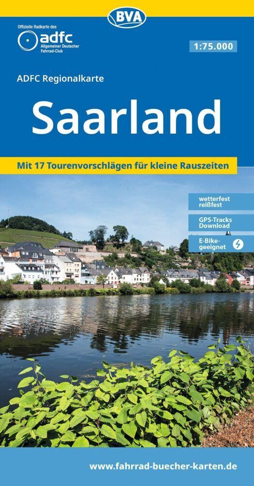 BVA ADFC Regionalkarte Saarland 1:75.000