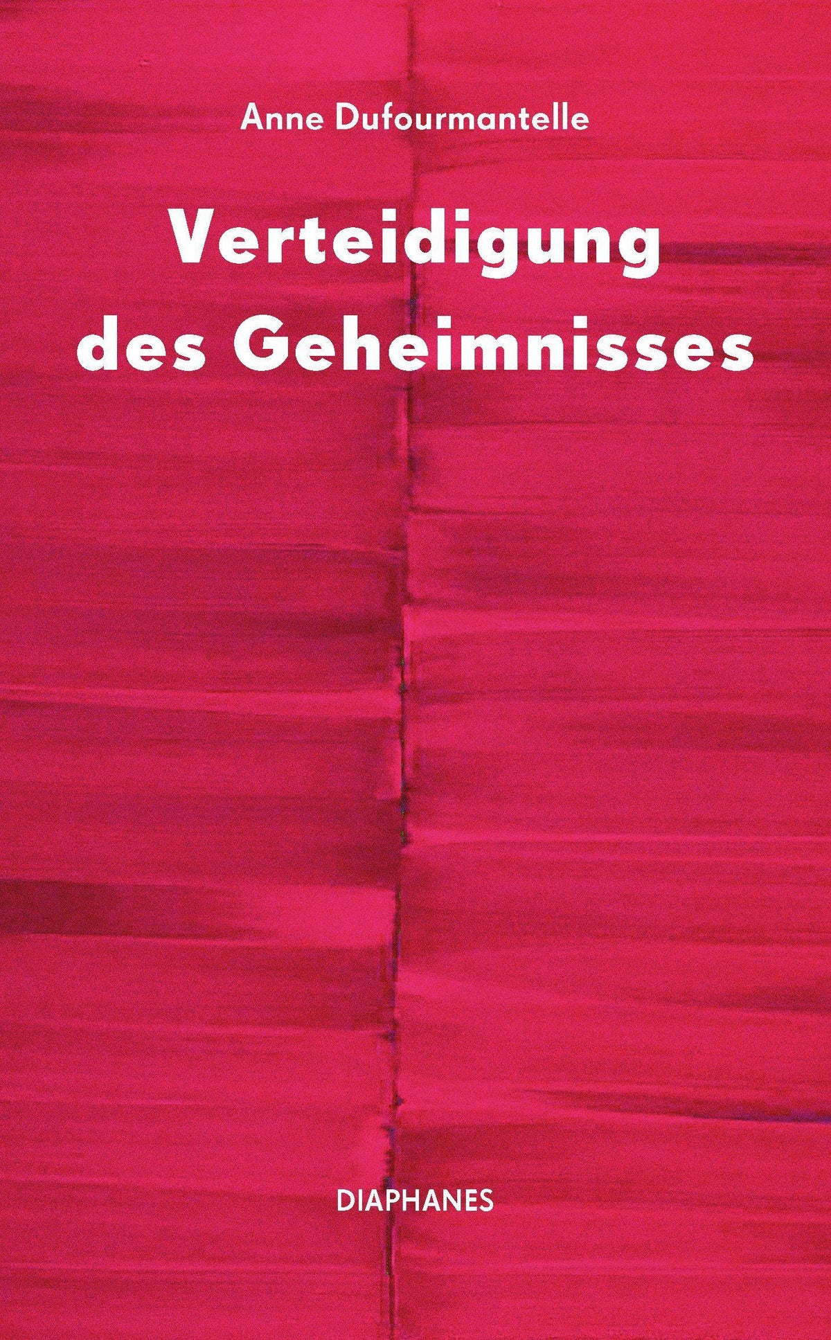 Buchcover: Verteidigung des Geheimnisses
