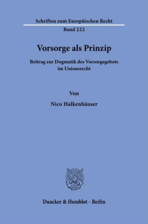 Vorsorge als Prinzip
