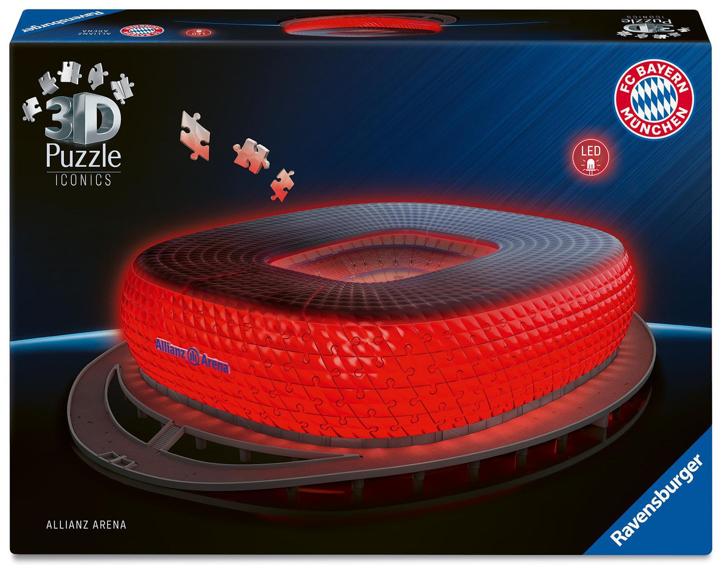 3D Puzzle Iconics: Allianz Arena - mit Licht
