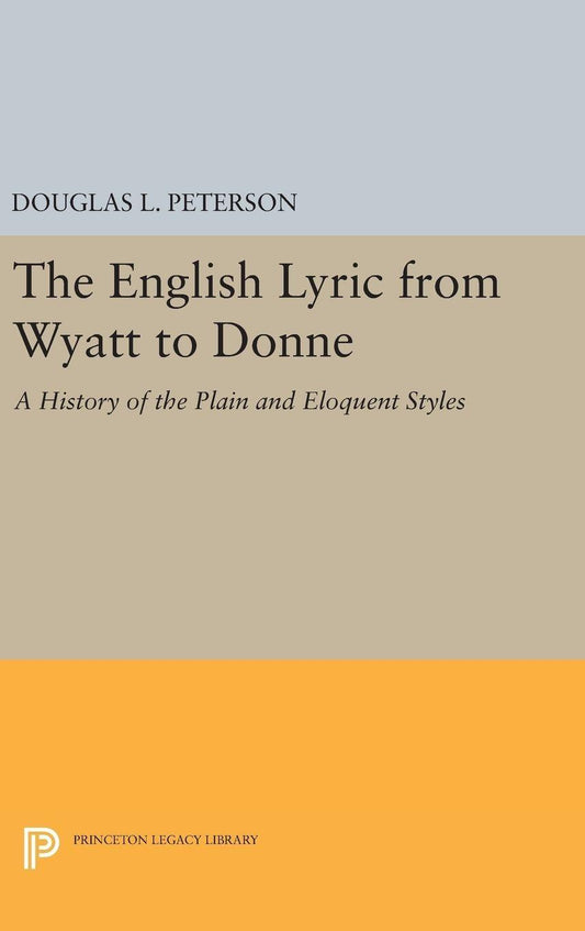 The English Lyric from Wyatt to Donne