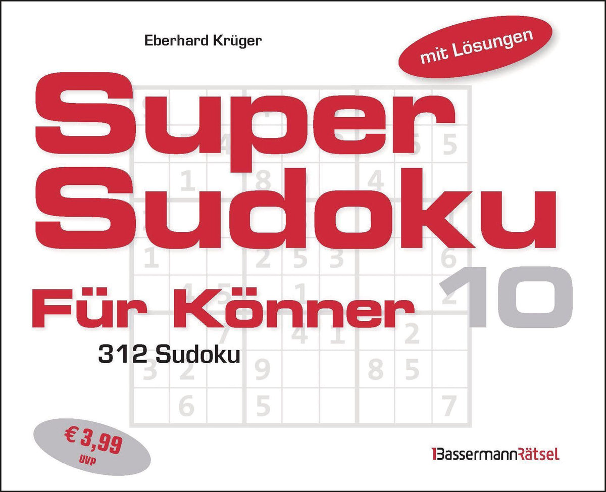 Buchcover: Supersudoku für Könner 10 (5 Exemplare à 3,99 EUR)