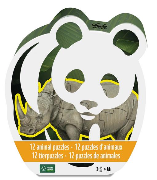 12 Tierpuzzles