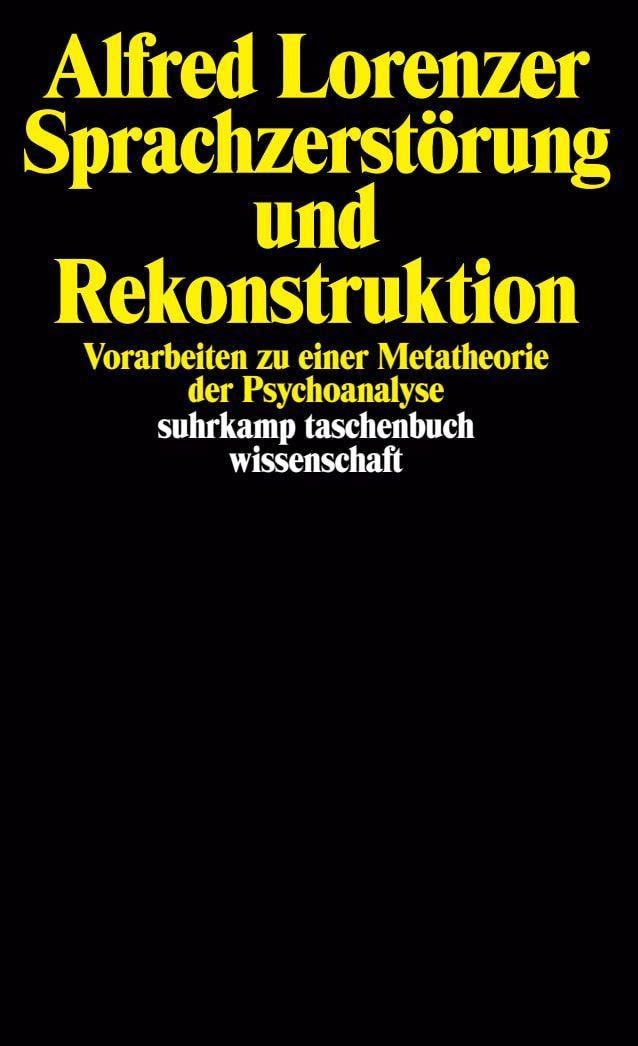 Buchcover: Sprachzerstörung und Rekonstruktion