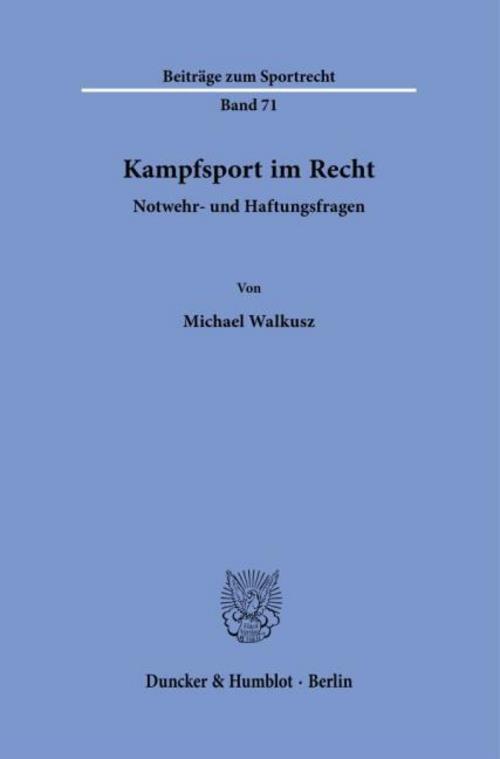 Kampfsport im Recht