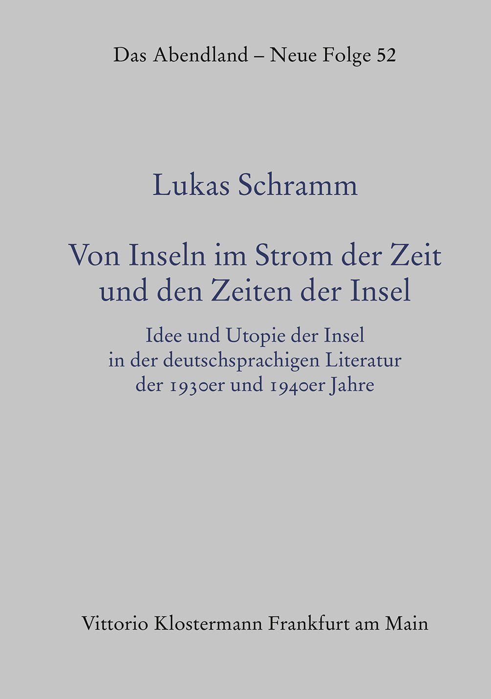 Von Inseln im Strom der Zeit und den Zeiten der Insel