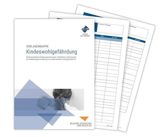 Buchcover: Vorlagenmappe Kindeswohlgefährdung