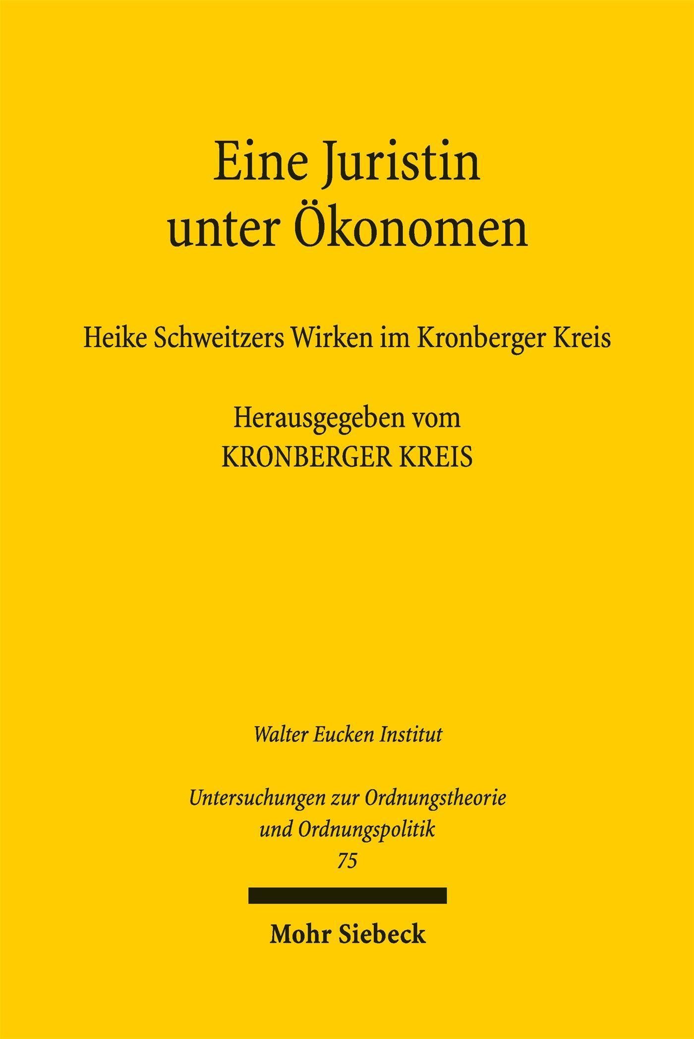 Eine Juristin unter Ökonomen