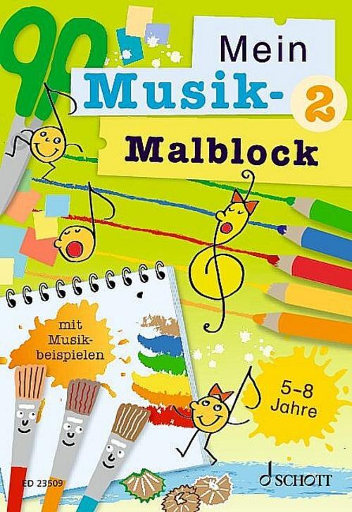 Buchcover: Mein Musik-Malblock 2