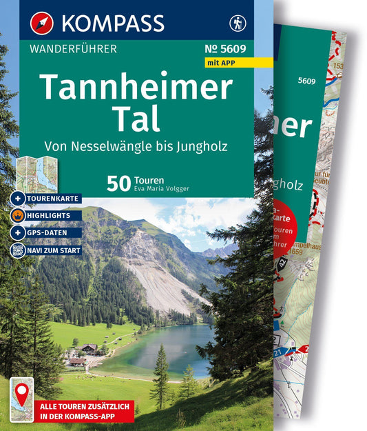 KOMPASS Wanderführer Tannheimer Tal von Nesselwängle bis Jungholz, 50 Touren mit Extra-Tourenkarte