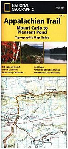 Appalachian Trail: Maine South Map [Mount Carlo to Pleasant Pond]
