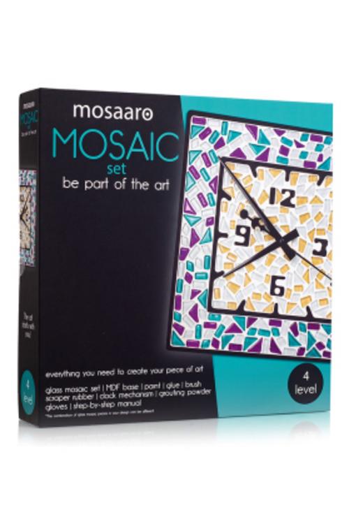Mosaik-Set Quadrat-Uhr  MA4002