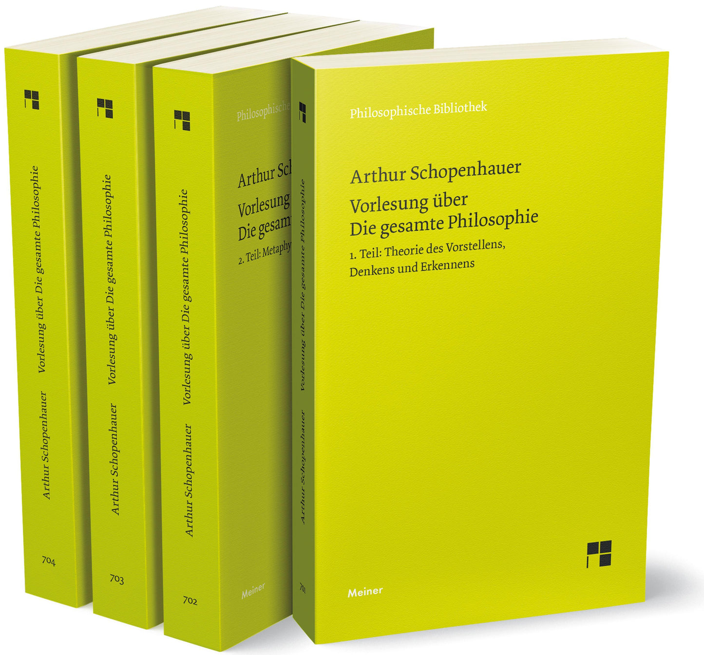 Vorlesung über Die gesamte Philosophie oder die Lehre vom Wesen der Welt und dem menschlichen Geiste, Bde. 1-4 (Set)