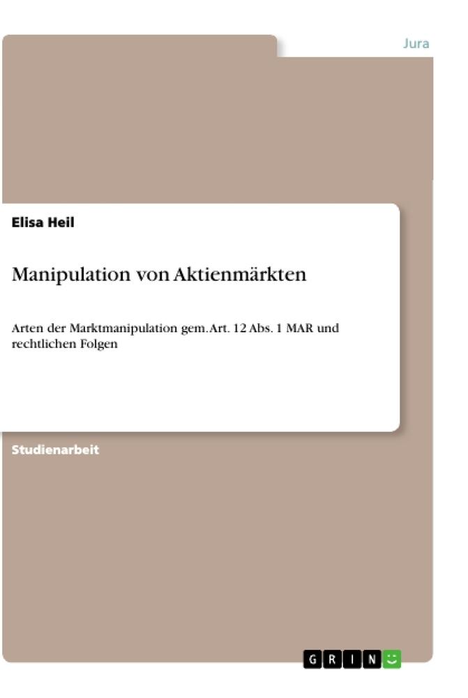Manipulation von Aktienmärkten