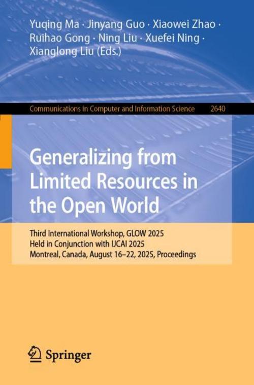 Buchcover: Generalizing from Limited Resources in the Open World