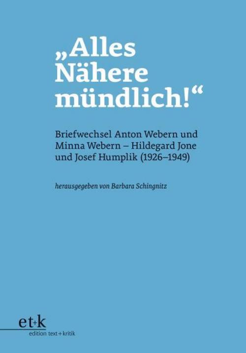 \"Alles Nähere mündlich!\"