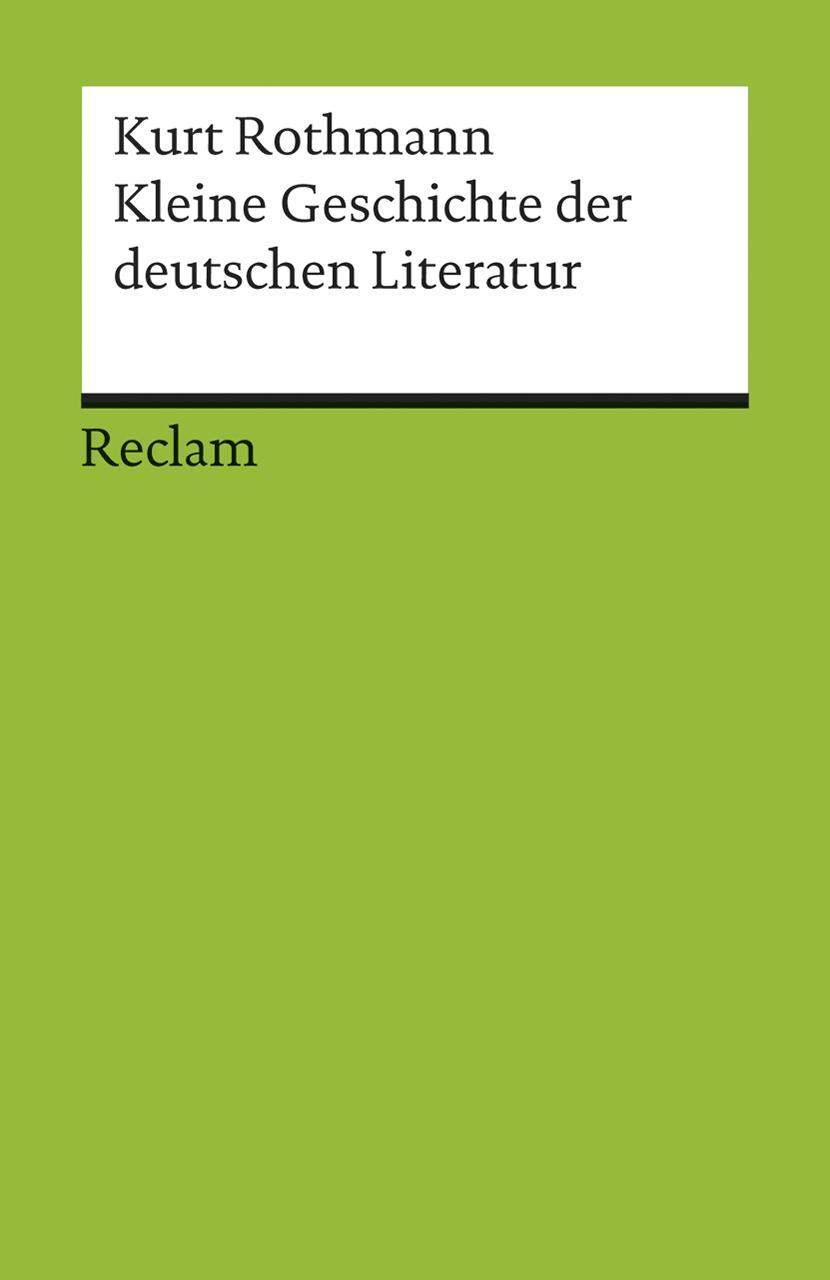 Buchcover: Kleine Geschichte der deutschen Literatur