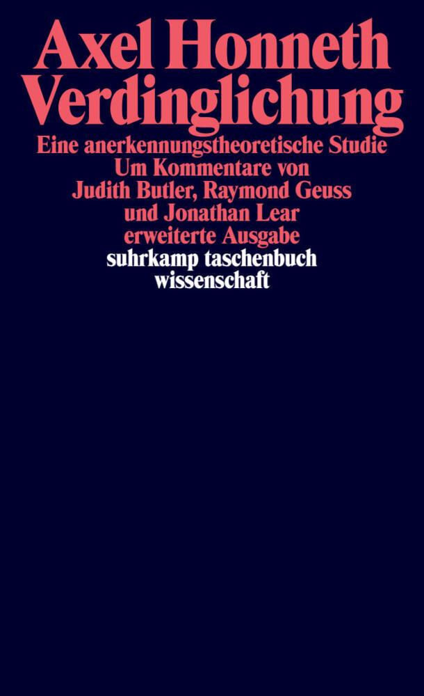 Buchcover: Verdinglichung