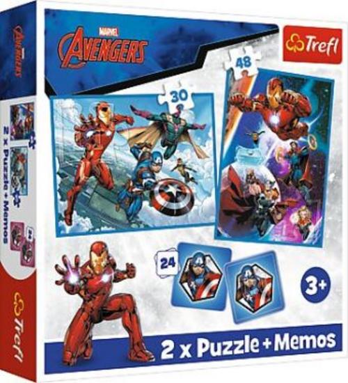 Buchcover: 2 in 1 Puzzles + Memo Avengers