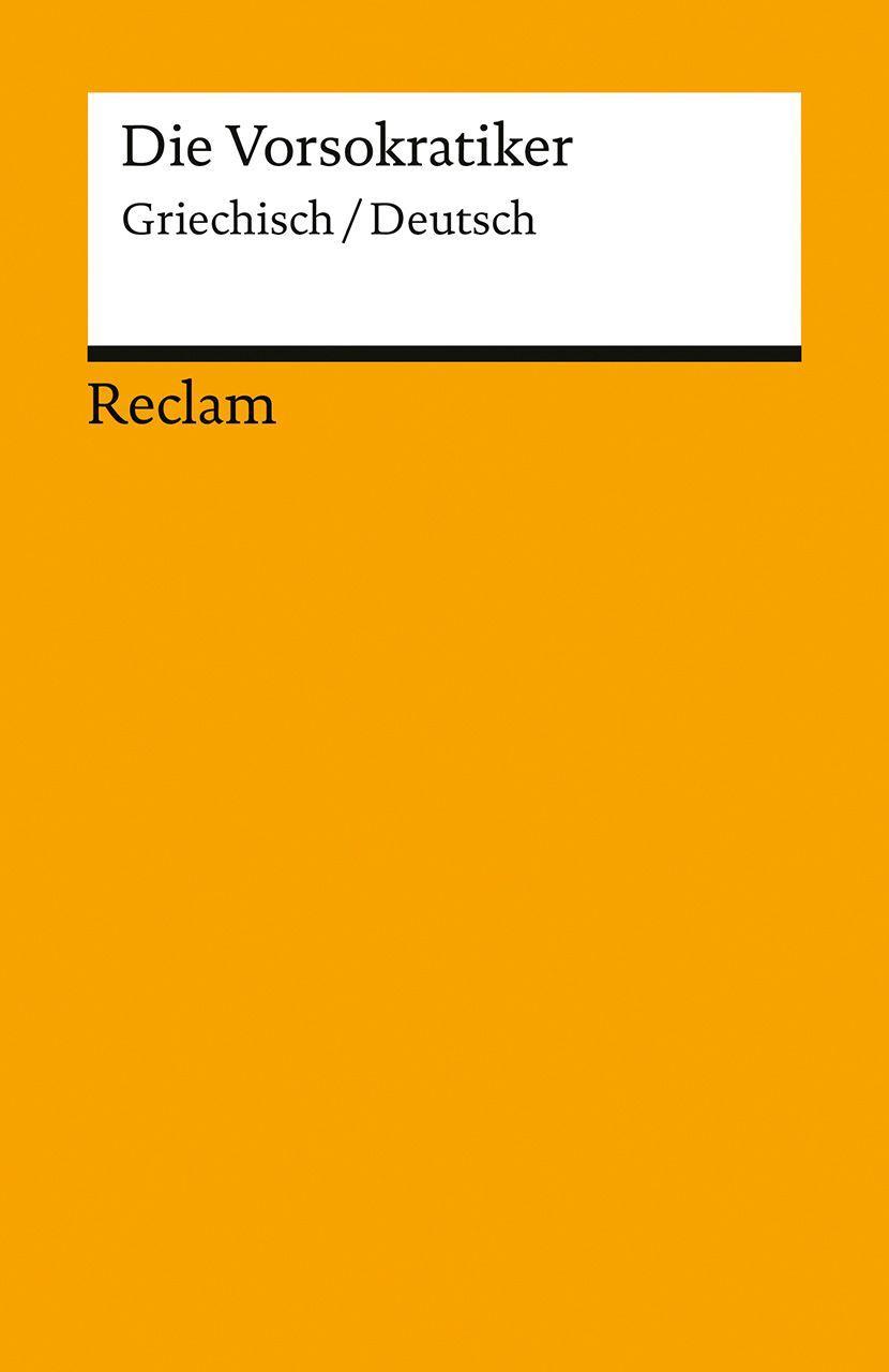 Buchcover: Die Vorsokratiker. Griechisch/Deutsch