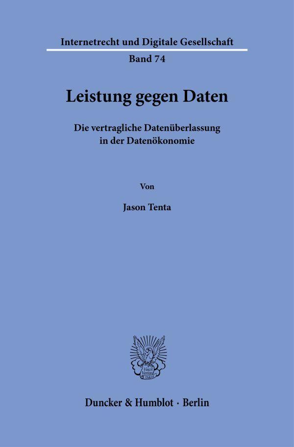 Leistung gegen Daten Bd. 74